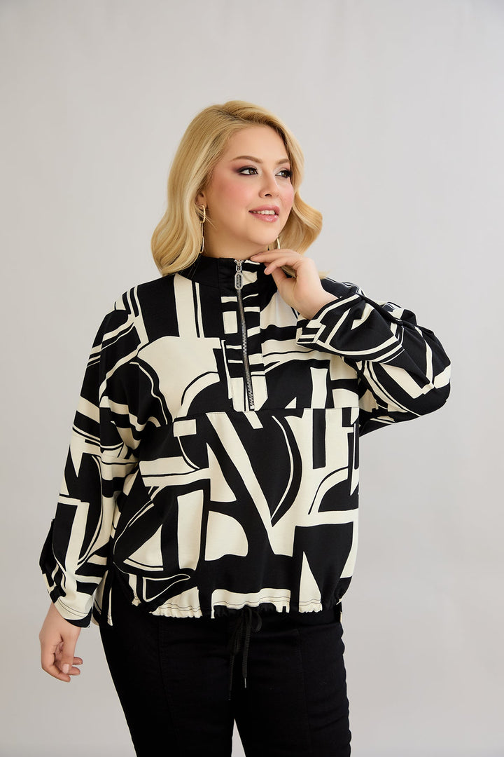 Džemper s vezanjem sprijeda