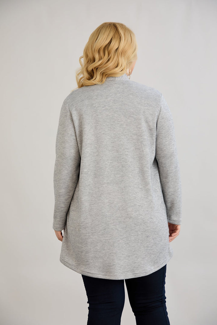 Žaket od viskoze u lame - siva