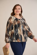 Bluza širokog kroja od šifona