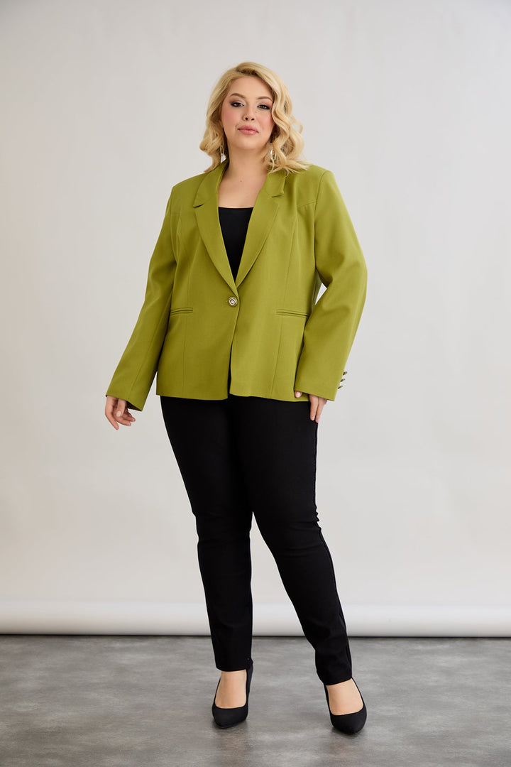 Elegantan i moderan sako s podstavom - pistacija