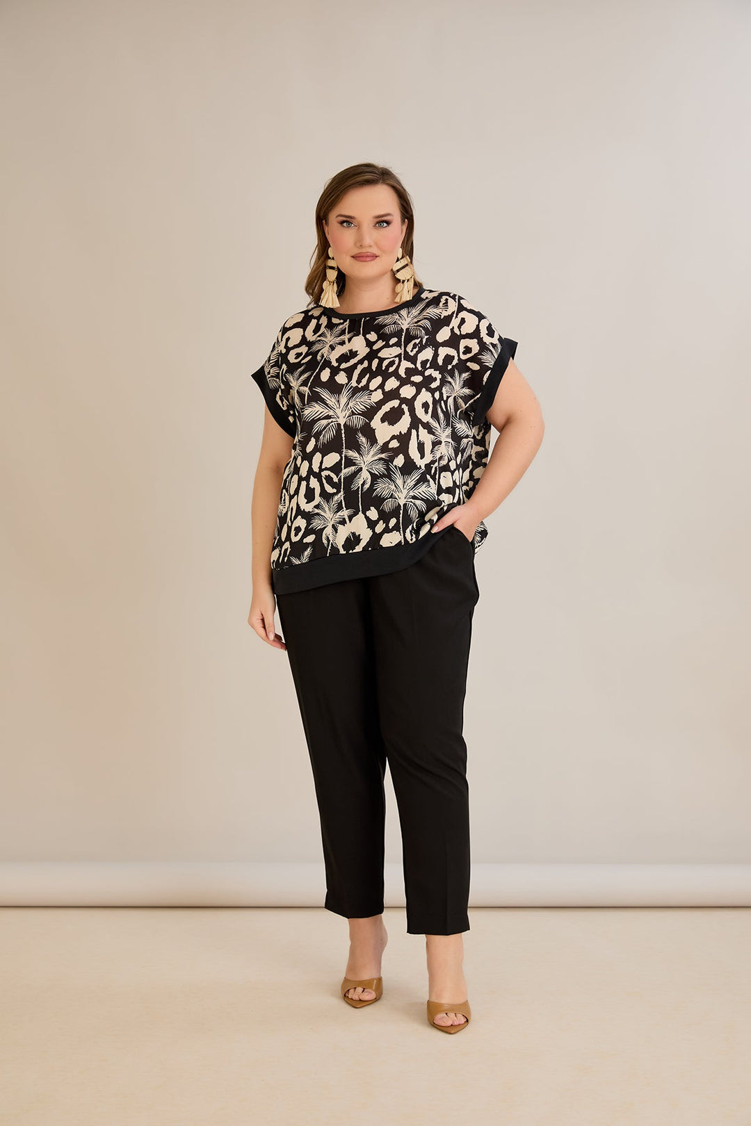 Šifonska bluza s printom - 10519