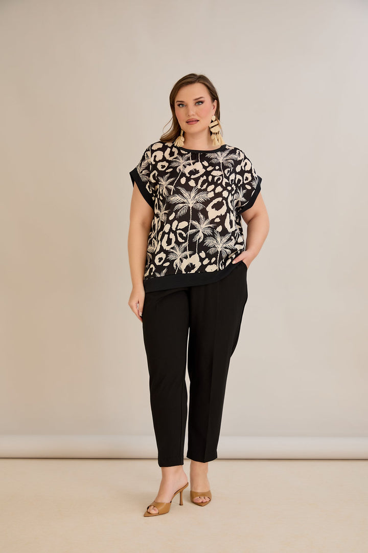 Šifonska bluza s printom - 10519