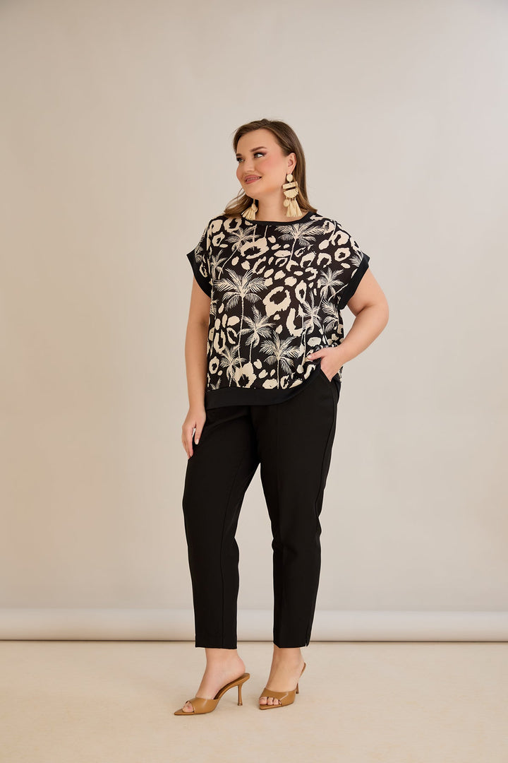 Šifonska bluza s printom - 10519