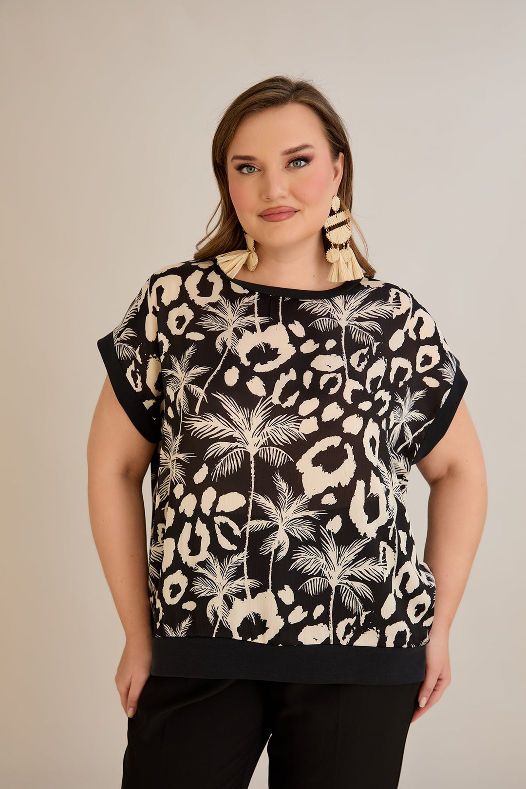 Šifonska bluza s printom - 10519