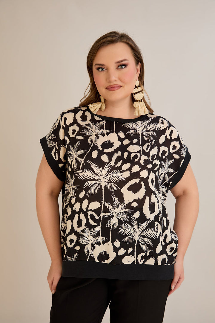 Šifonska bluza s printom - 10519