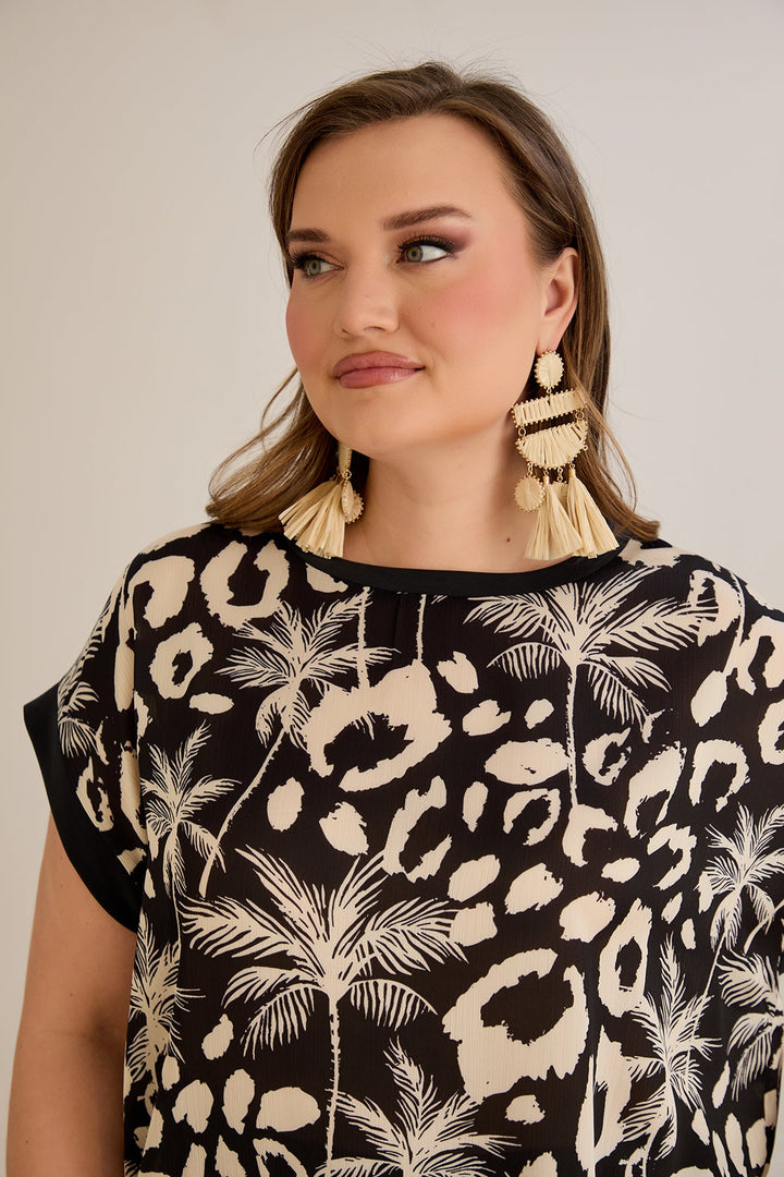 Šifonska bluza s printom - 10519