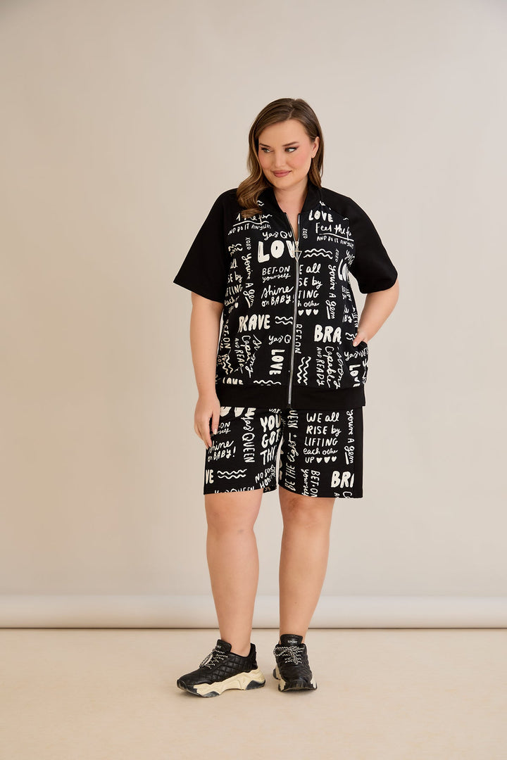 Pamuk set s tiskom s natpisom