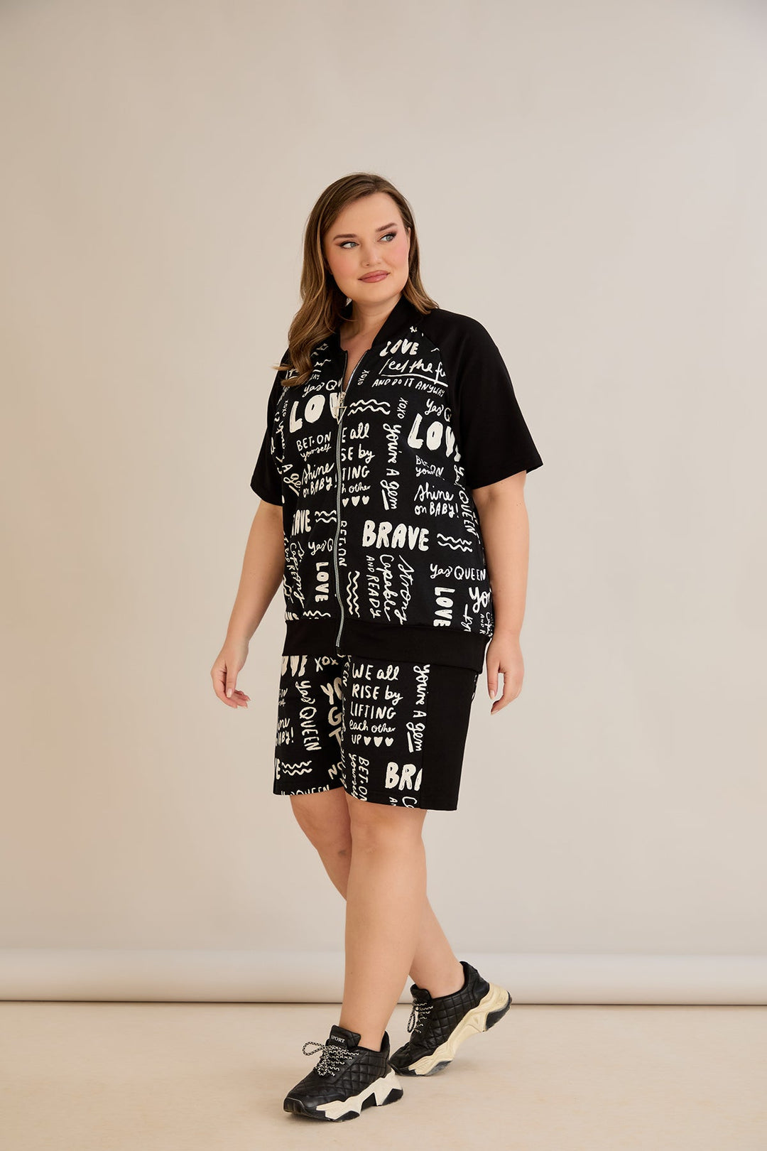 Pamuk set s tiskom s natpisom