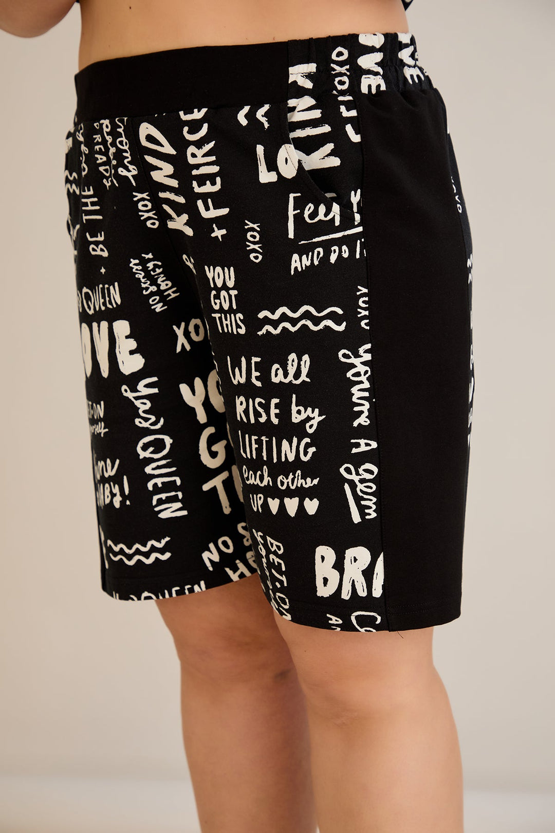 Pamuk set s tiskom s natpisom