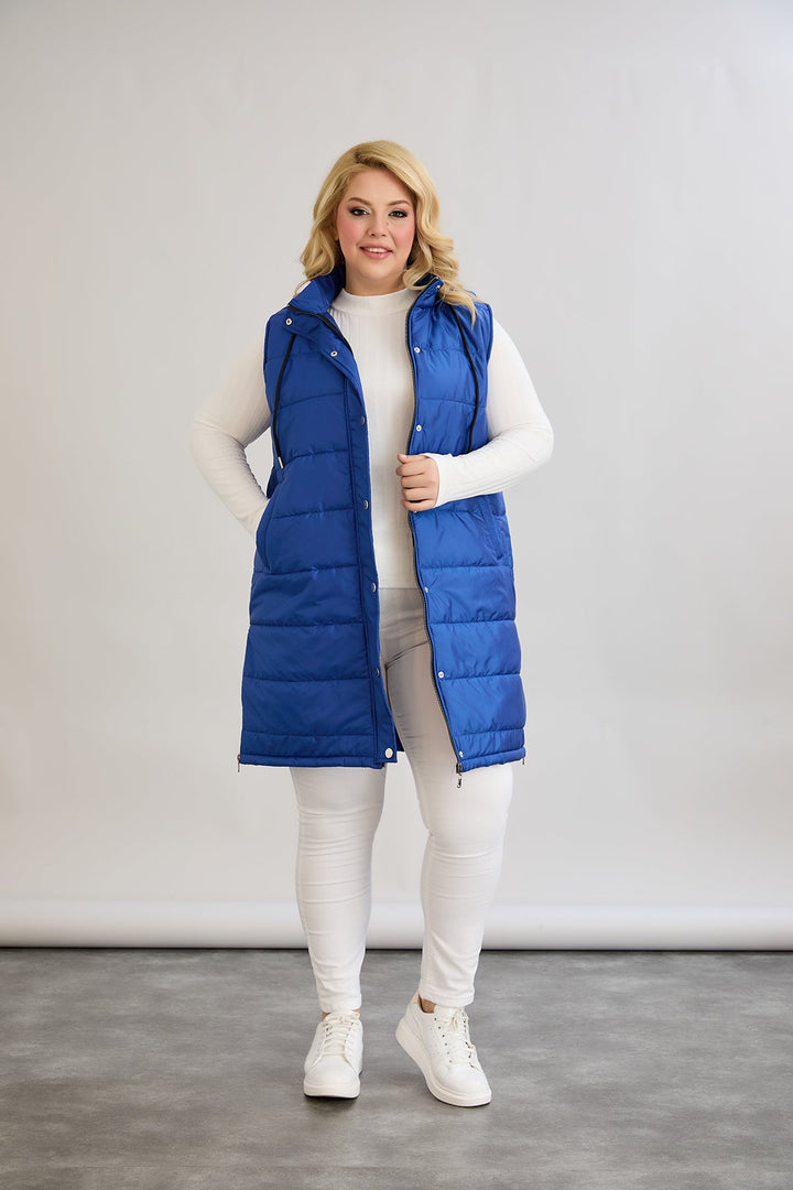 Lagani prsluk s uklonjivom kapuljačom - kobalt