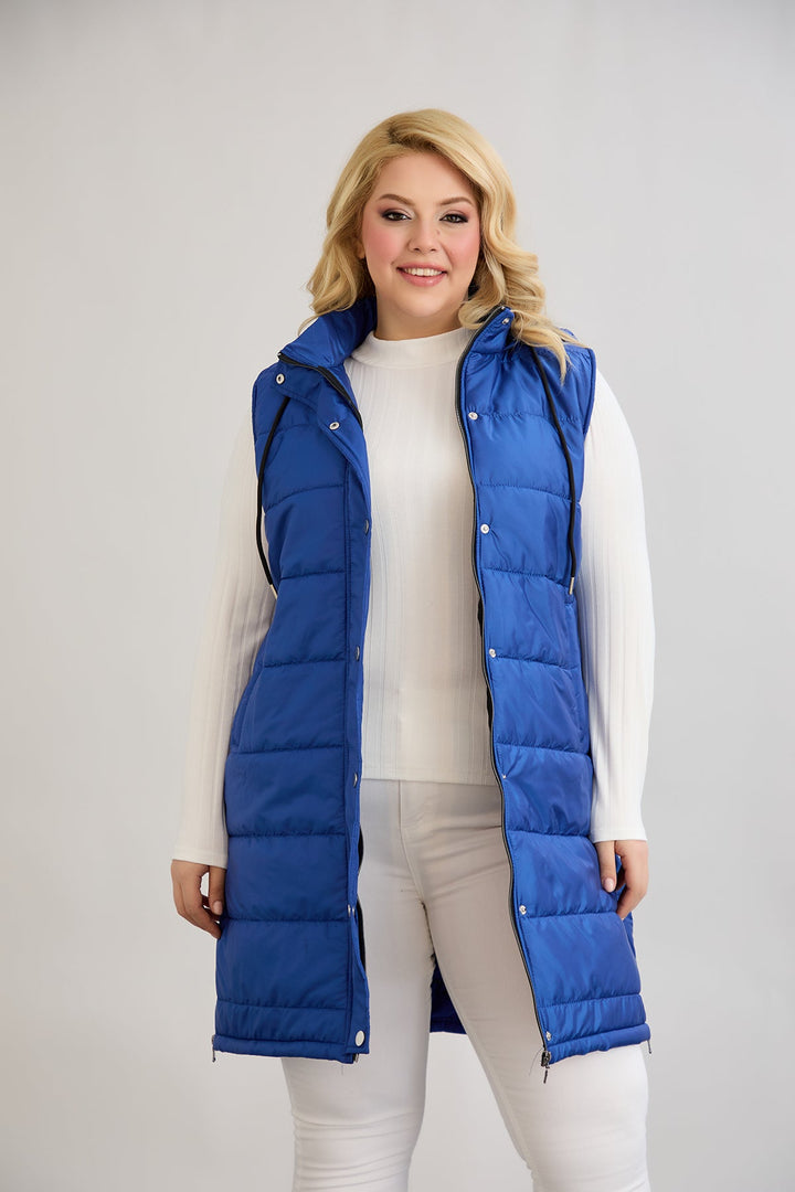 Lagani prsluk s uklonjivom kapuljačom - kobalt