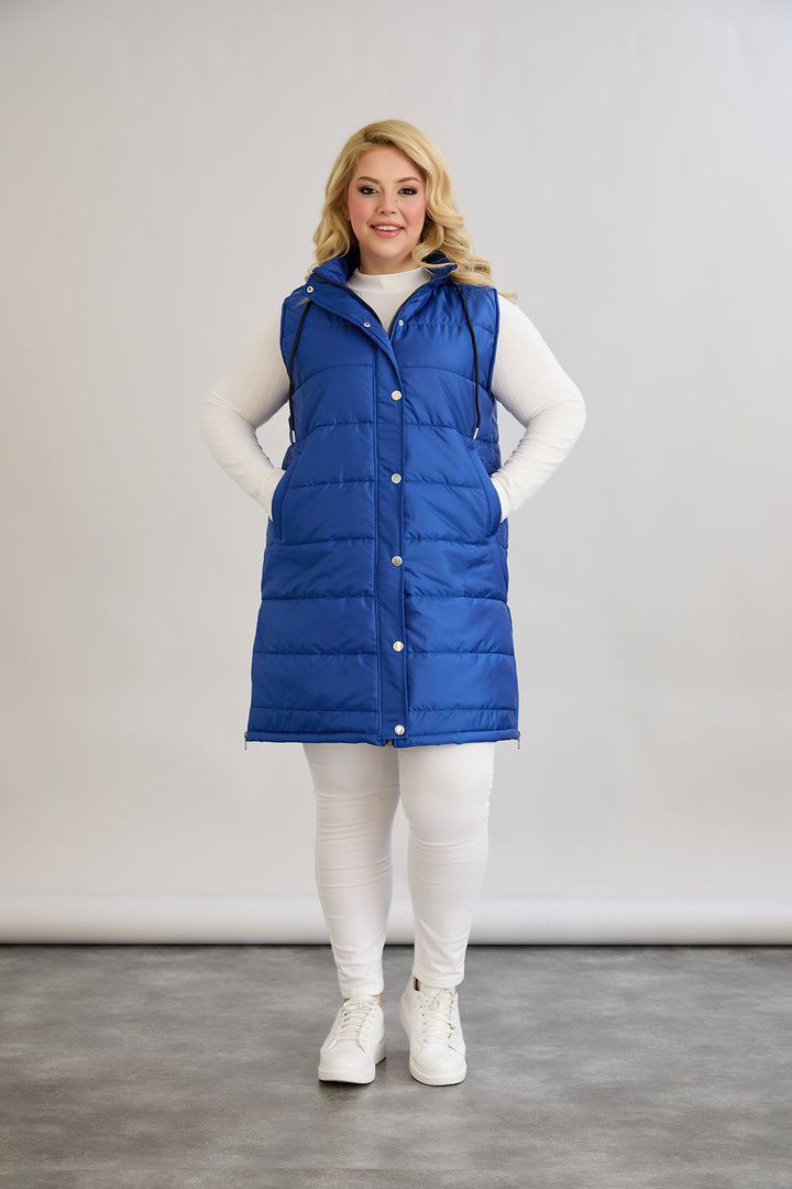 Lagani prsluk s uklonjivom kapuljačom - kobalt