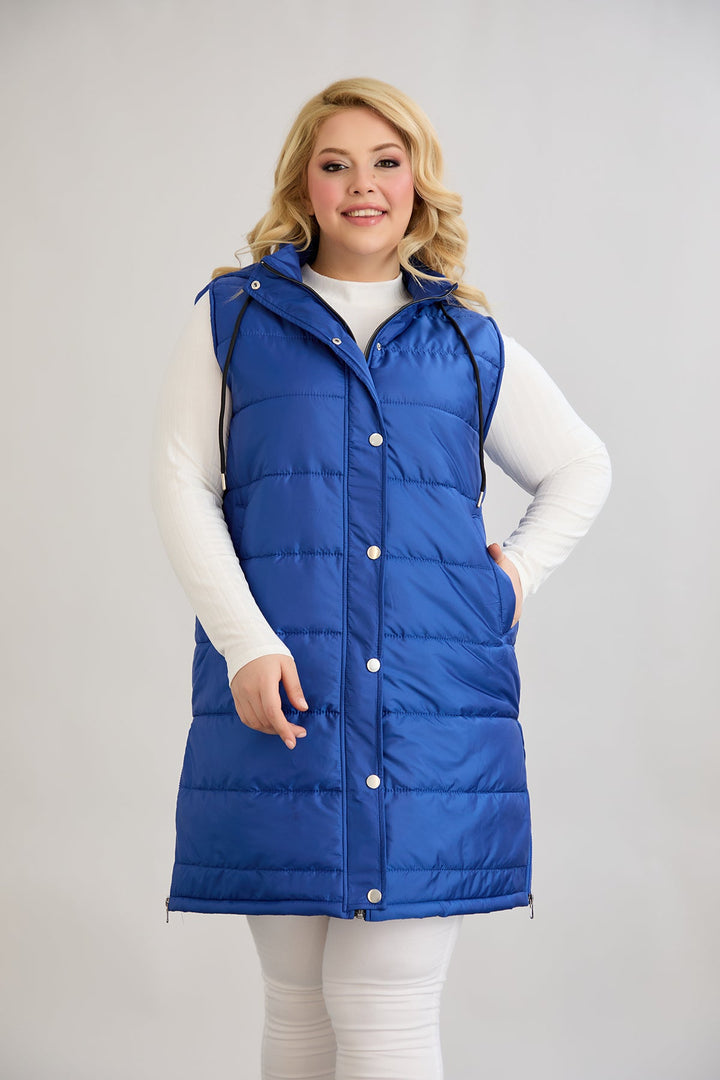 Lagani prsluk s uklonjivom kapuljačom - kobalt