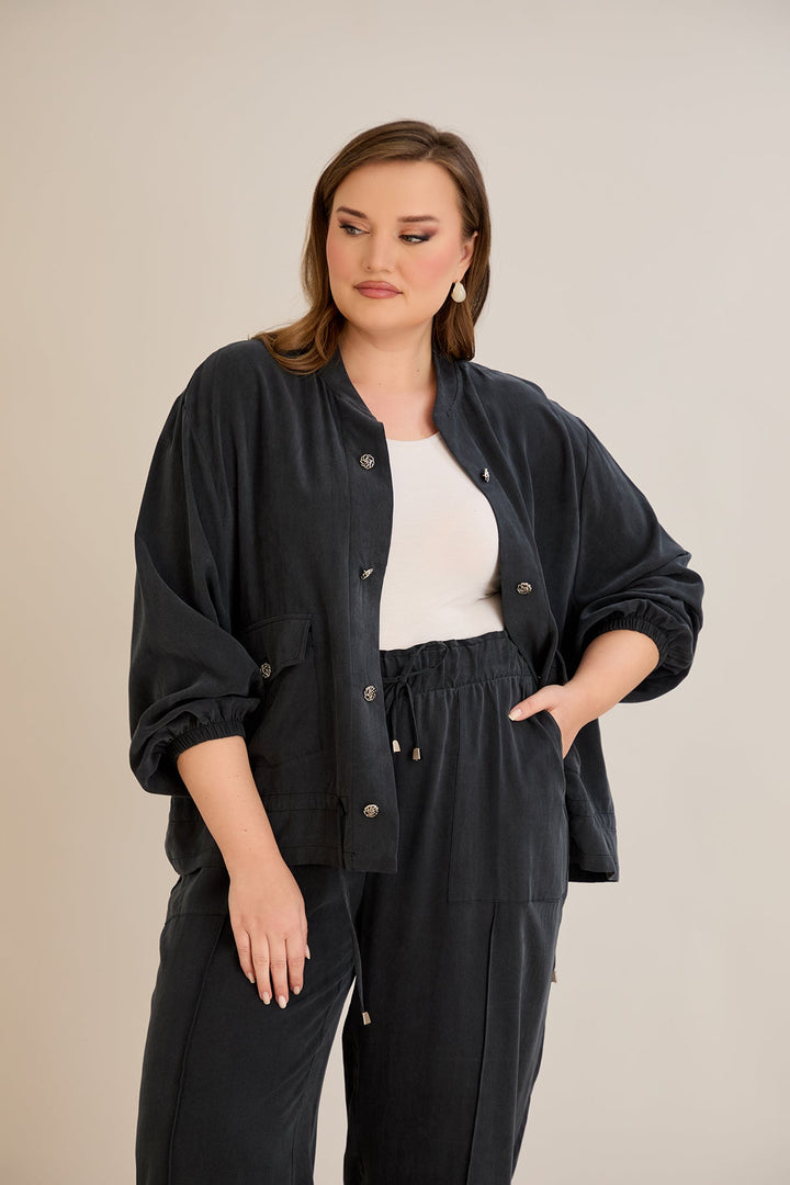 Premium Liosel set od 2 dijela - hlače + jakna - Crna 10810