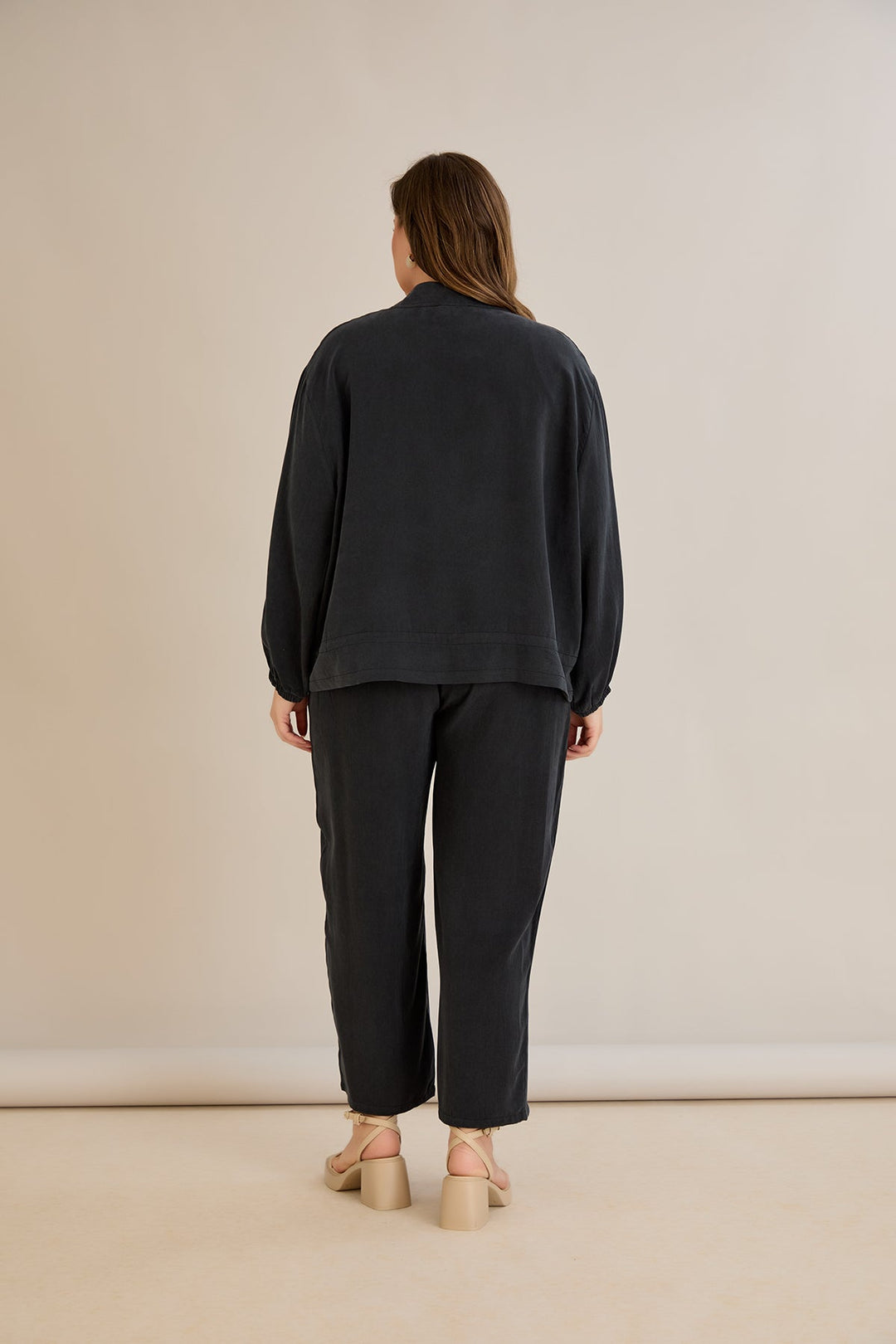 Premium Liosel set od 2 dijela - hlače + jakna - Crna 10810