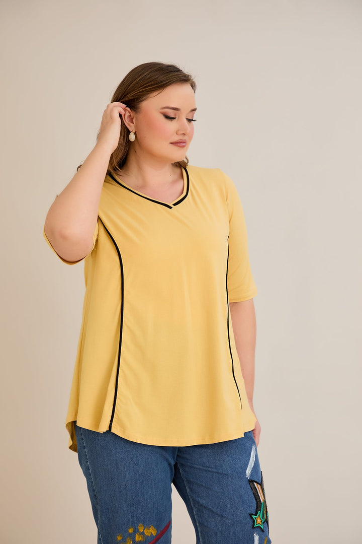 Pamučne bluze u raznobojnim varijantama za velike veličine za ljeto.