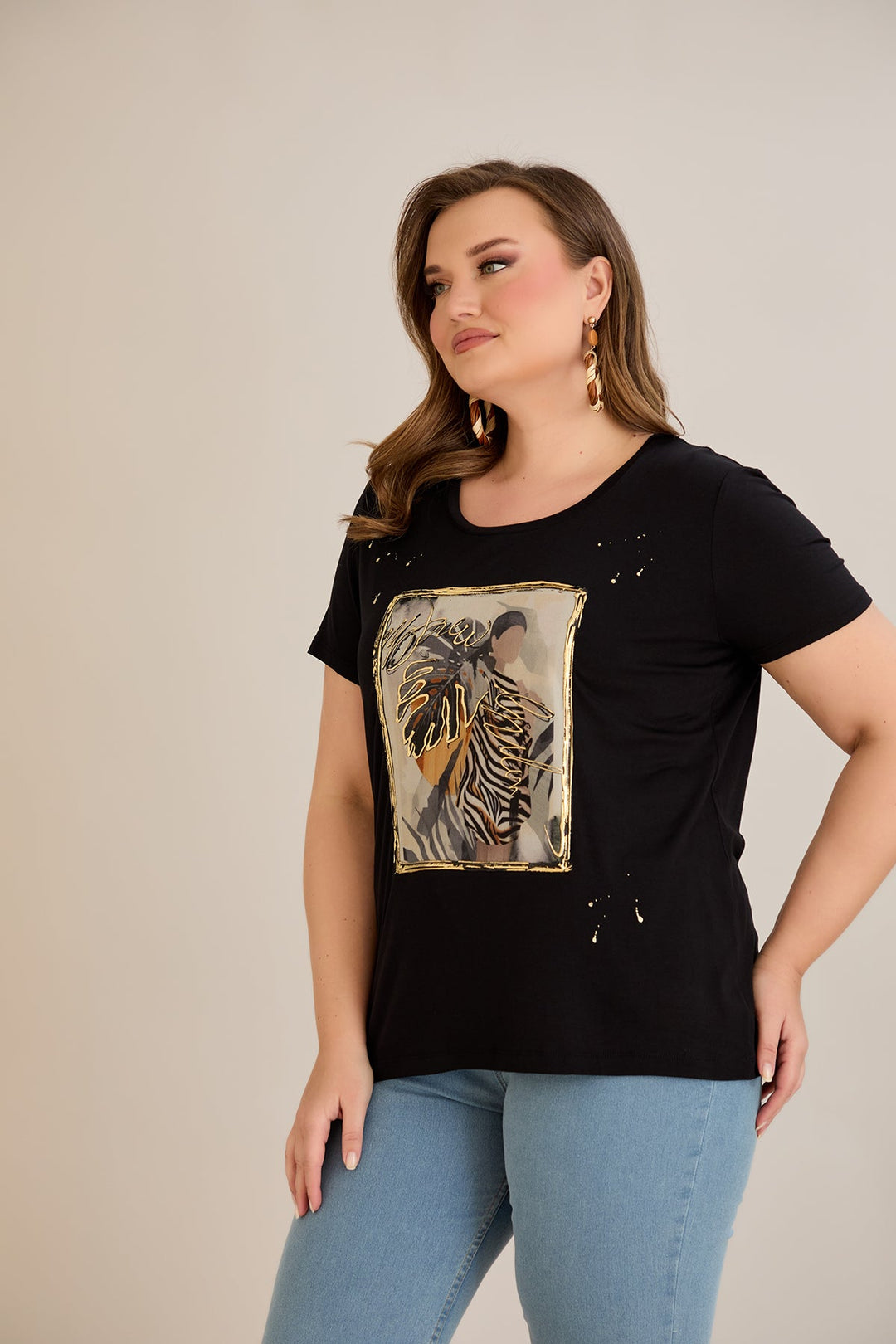 Majica od viskoze s printom II - Ženska 10881