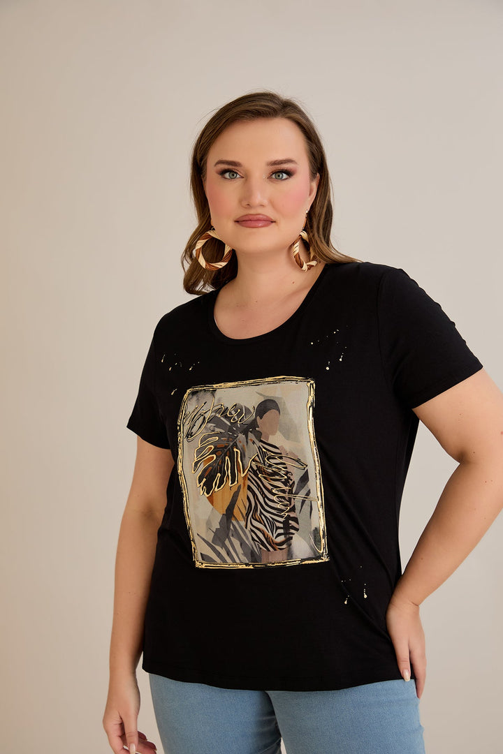 Majica od viskoze s printom II - Ženska 10881