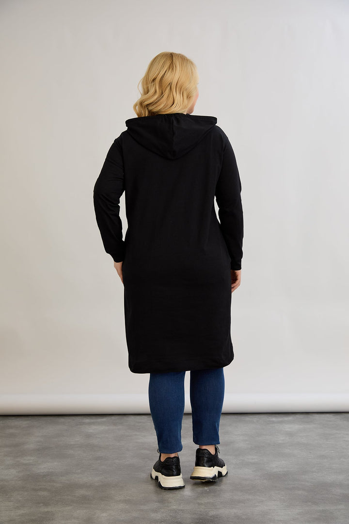 Pamučna tunika-haljina sa zlatnim natpisom "Real Love"