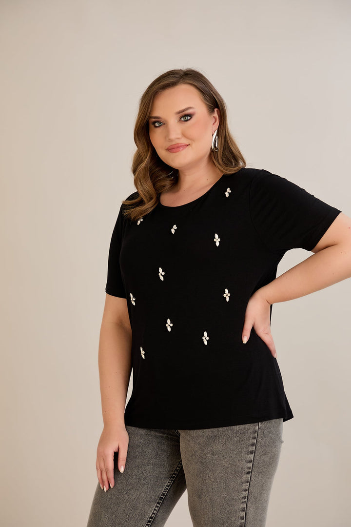 Tunika od viskoze s kamenčićima - 10967
