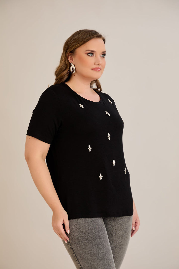 Tunika od viskoze s kamenčićima - 10967