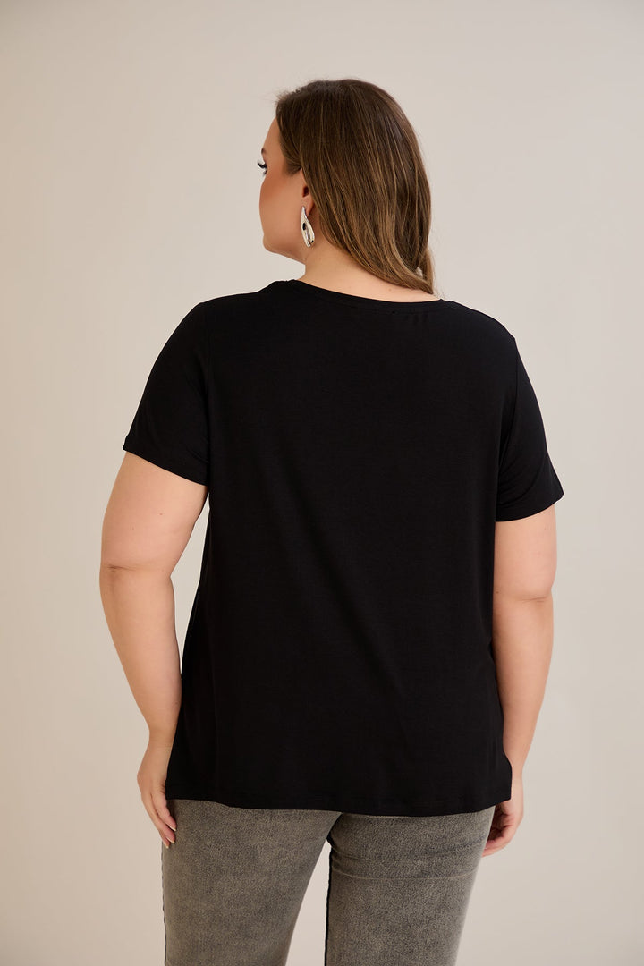 Majica od viskoze s printom III - Margarete 10881