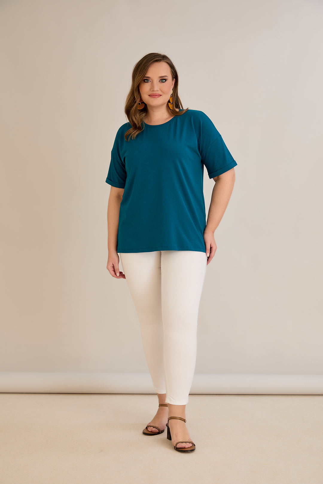 Pamučna majica kratkih rukava - Tamnoplava