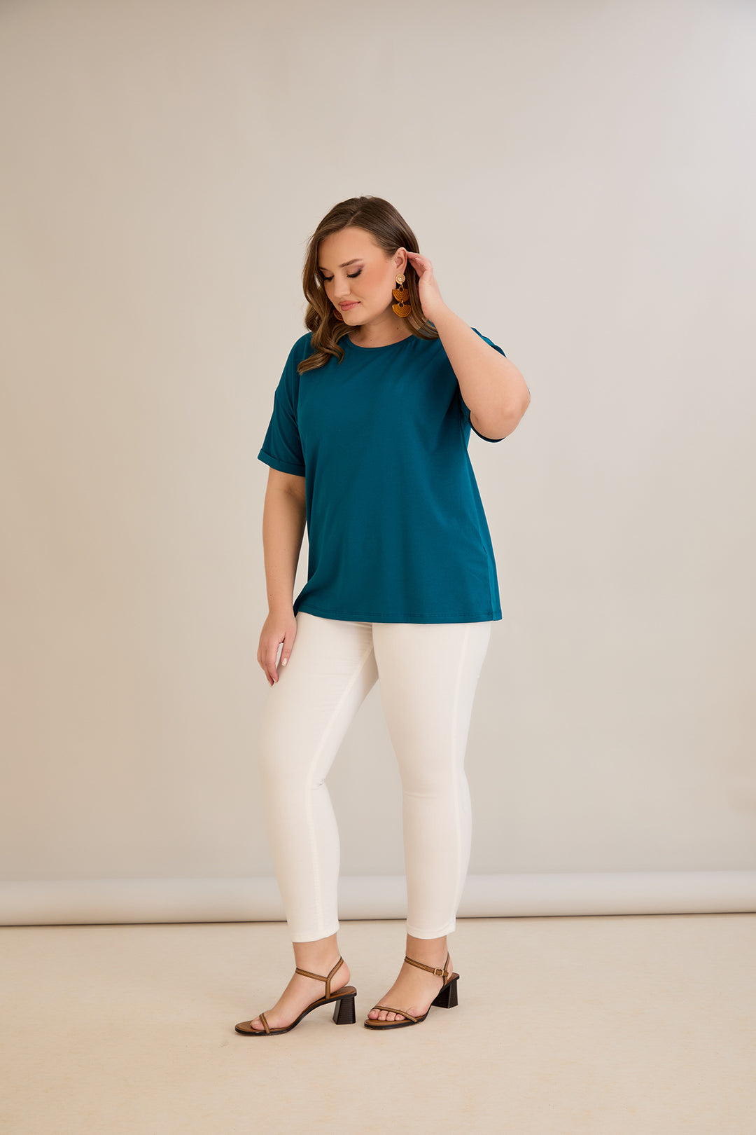 Pamučna majica kratkih rukava - Tamnoplava