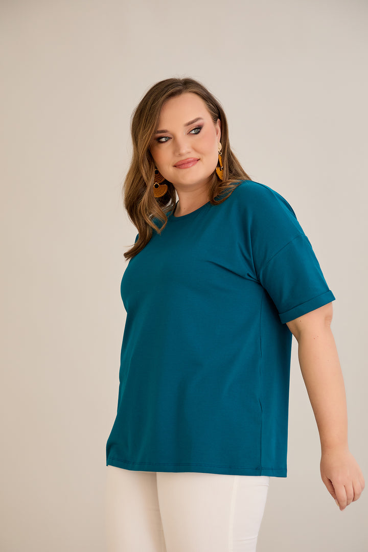 Pamučna majica kratkih rukava - Tamnoplava