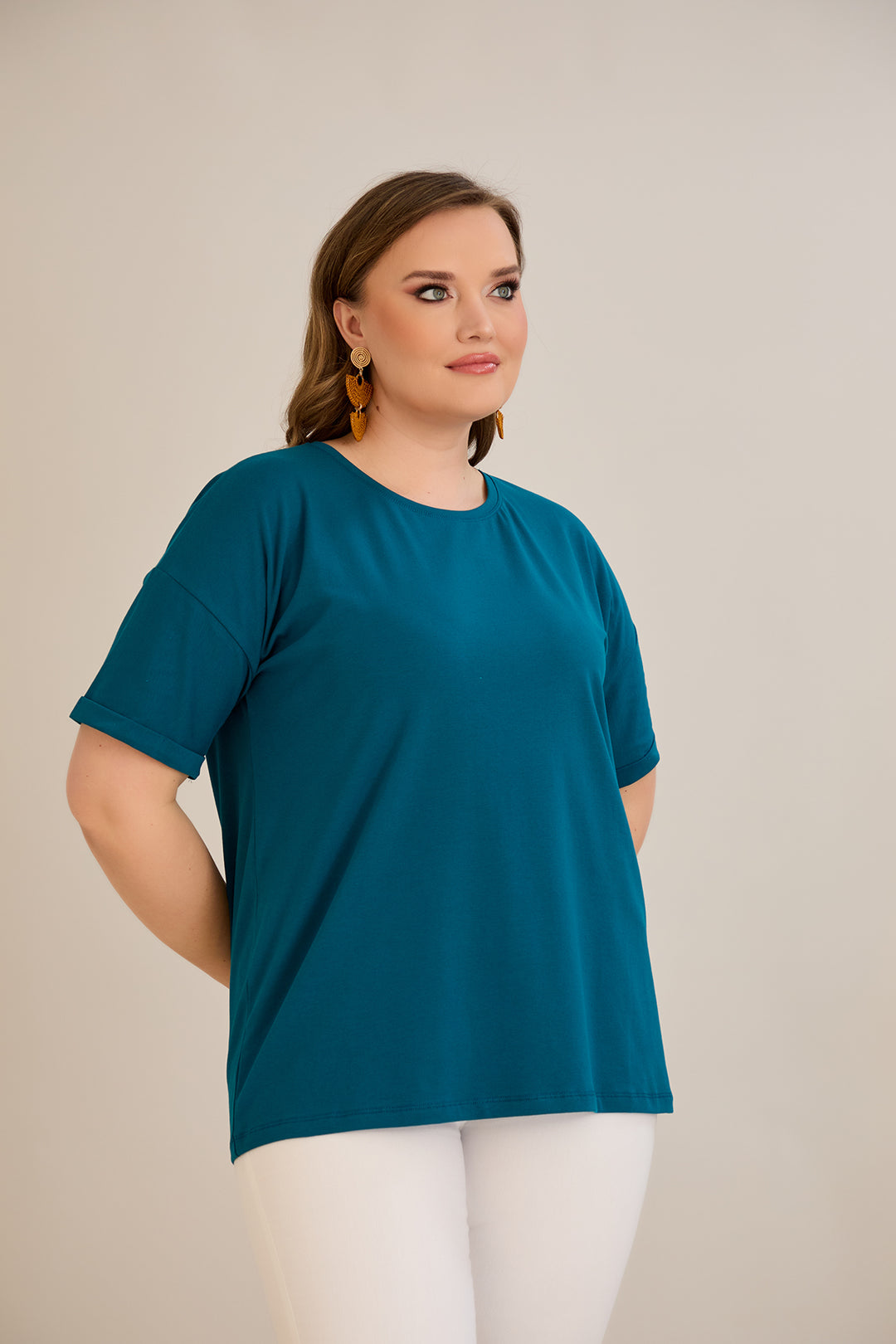 Pamučna majica kratkih rukava - Tamnoplava