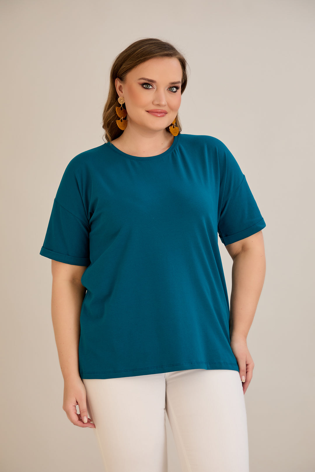 Pamučna majica kratkih rukava - Tamnoplava