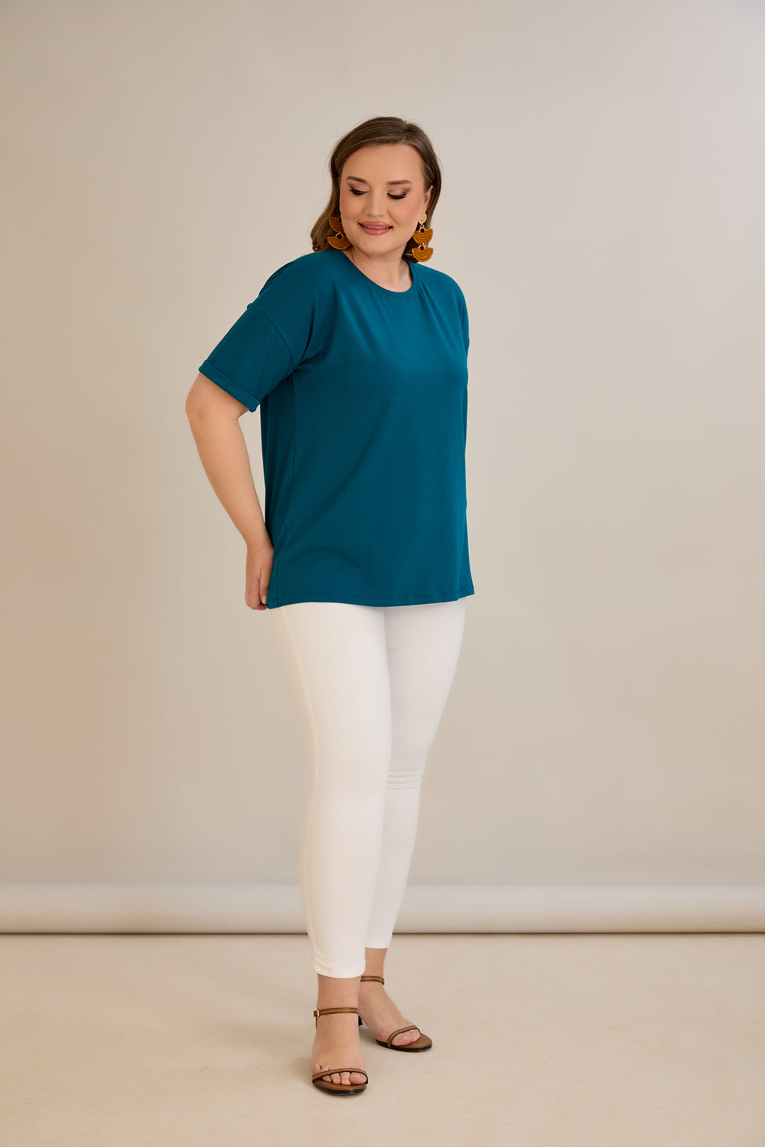 Pamučna majica kratkih rukava - Tamnoplava