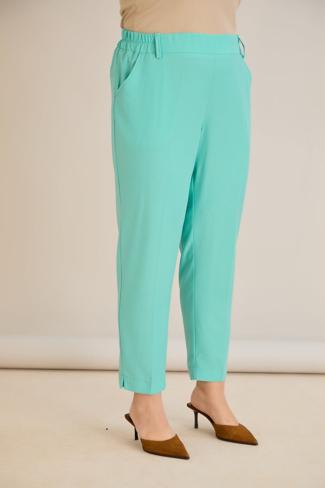 Ljetne elastične hlače - Aqua