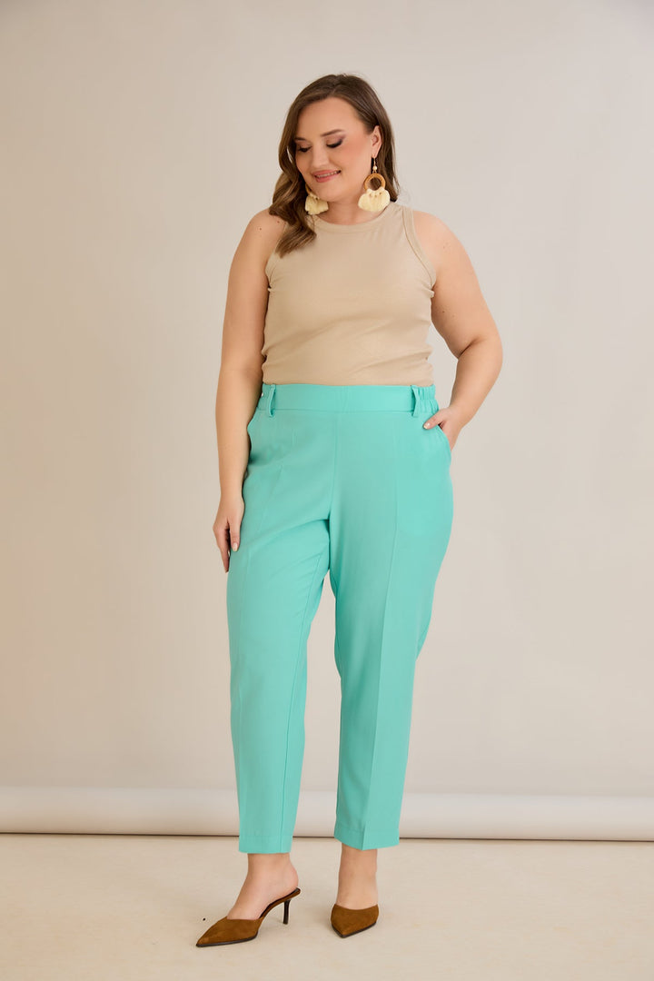 Ljetne elastične hlače - Aqua