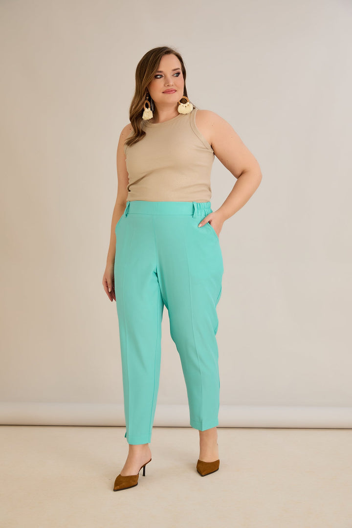 Ljetne elastične hlače - Aqua