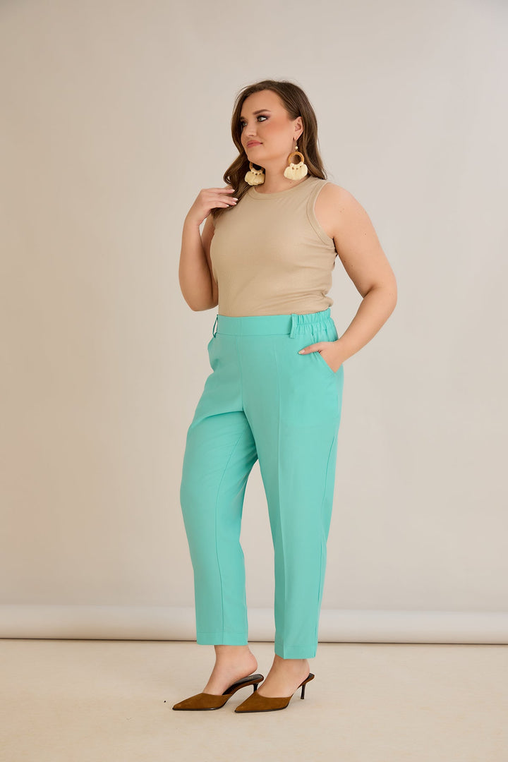 Ljetne elastične hlače - Aqua