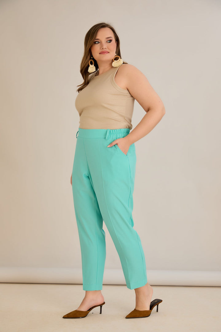 Ljetne elastične hlače - Aqua