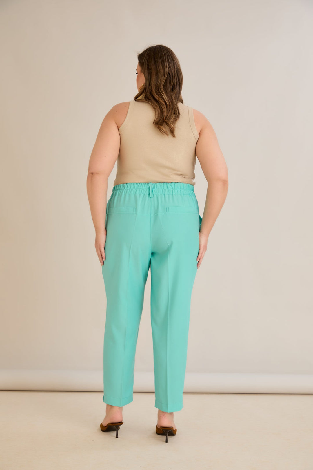 Ljetne elastične hlače - Aqua