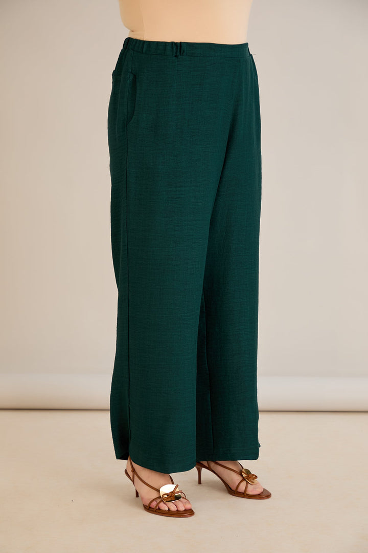 Široke ljetne hlače - Zelena