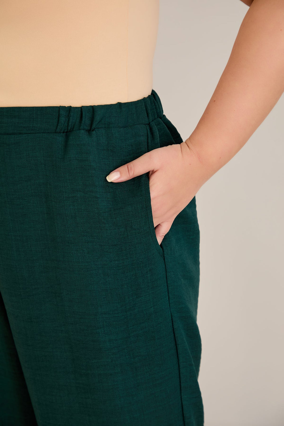 Široke ljetne hlače - Zelena