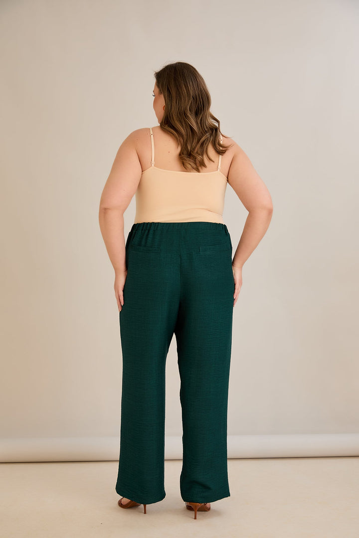 Široke ljetne hlače - Zelena