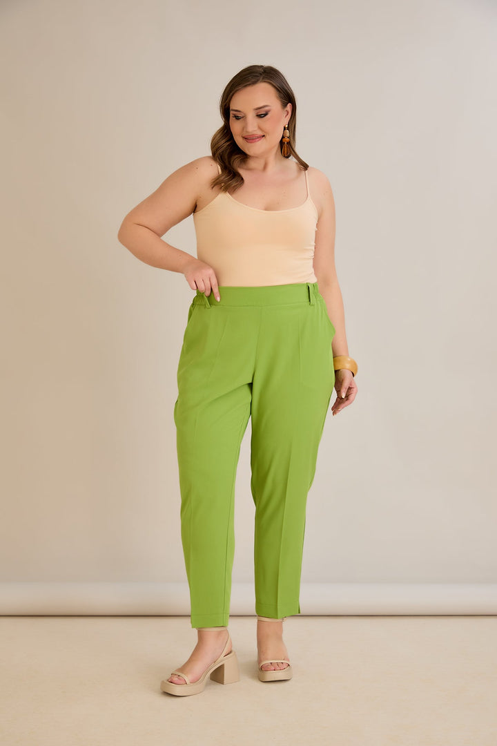 Ljetne elastične hlače - jabuka