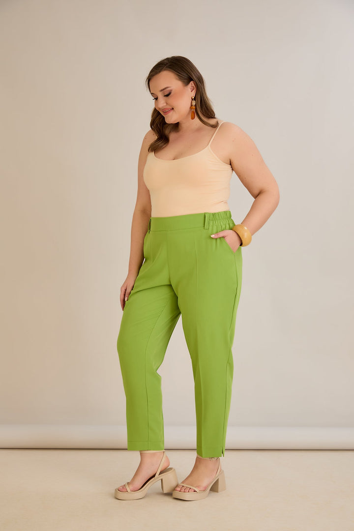 Ljetne elastične hlače - jabuka