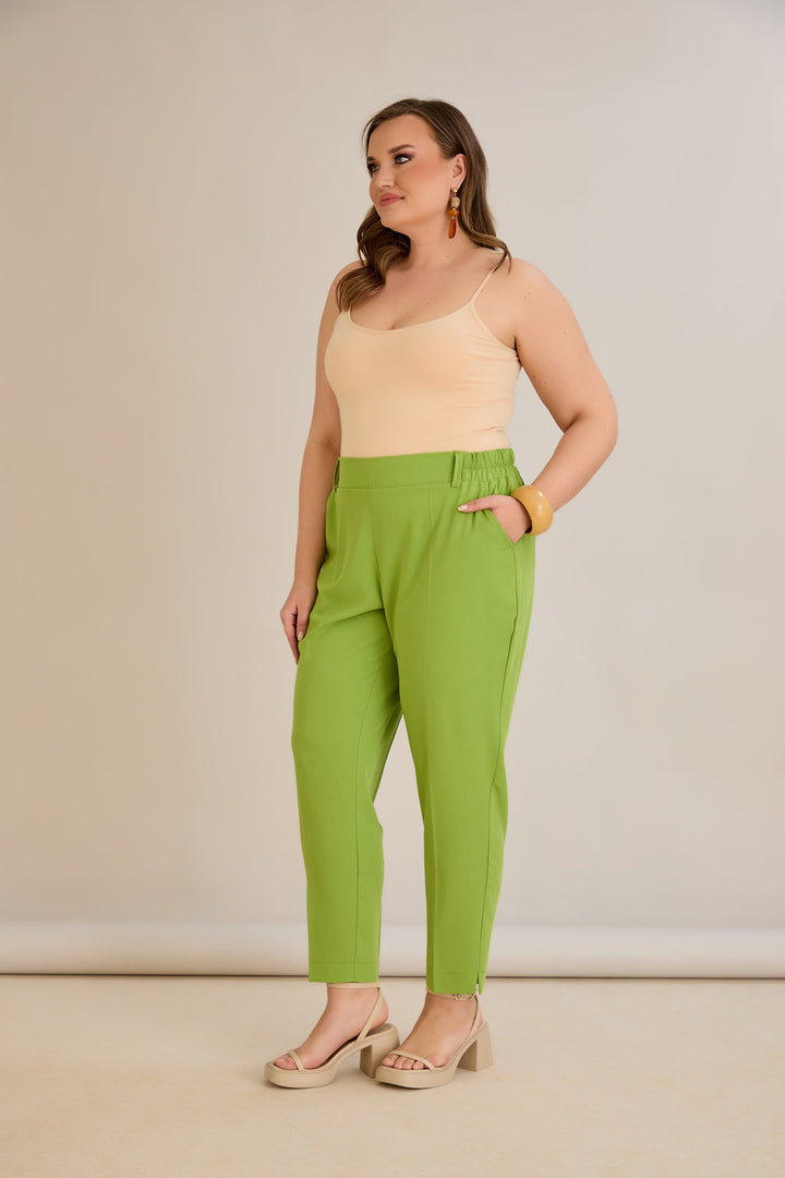 Ljetne elastične hlače - jabuka