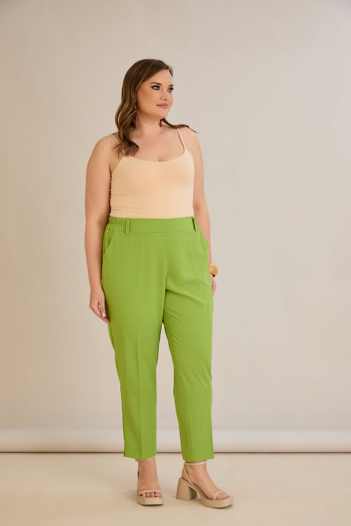 Ljetne elastične hlače - jabuka