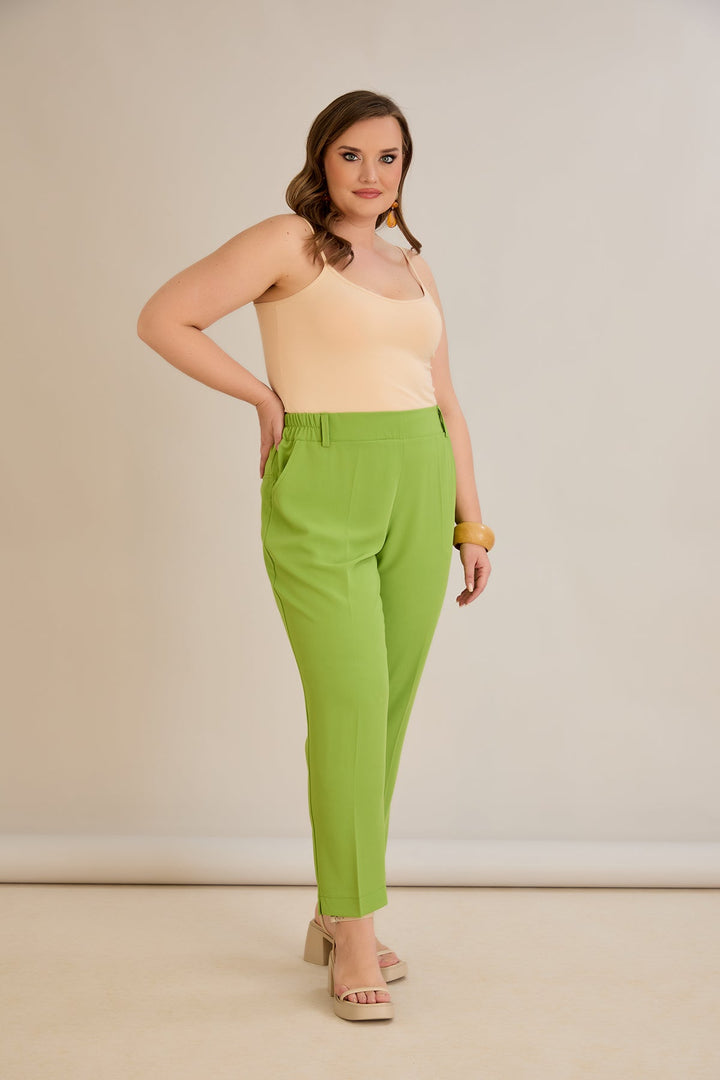 Ljetne elastične hlače - jabuka