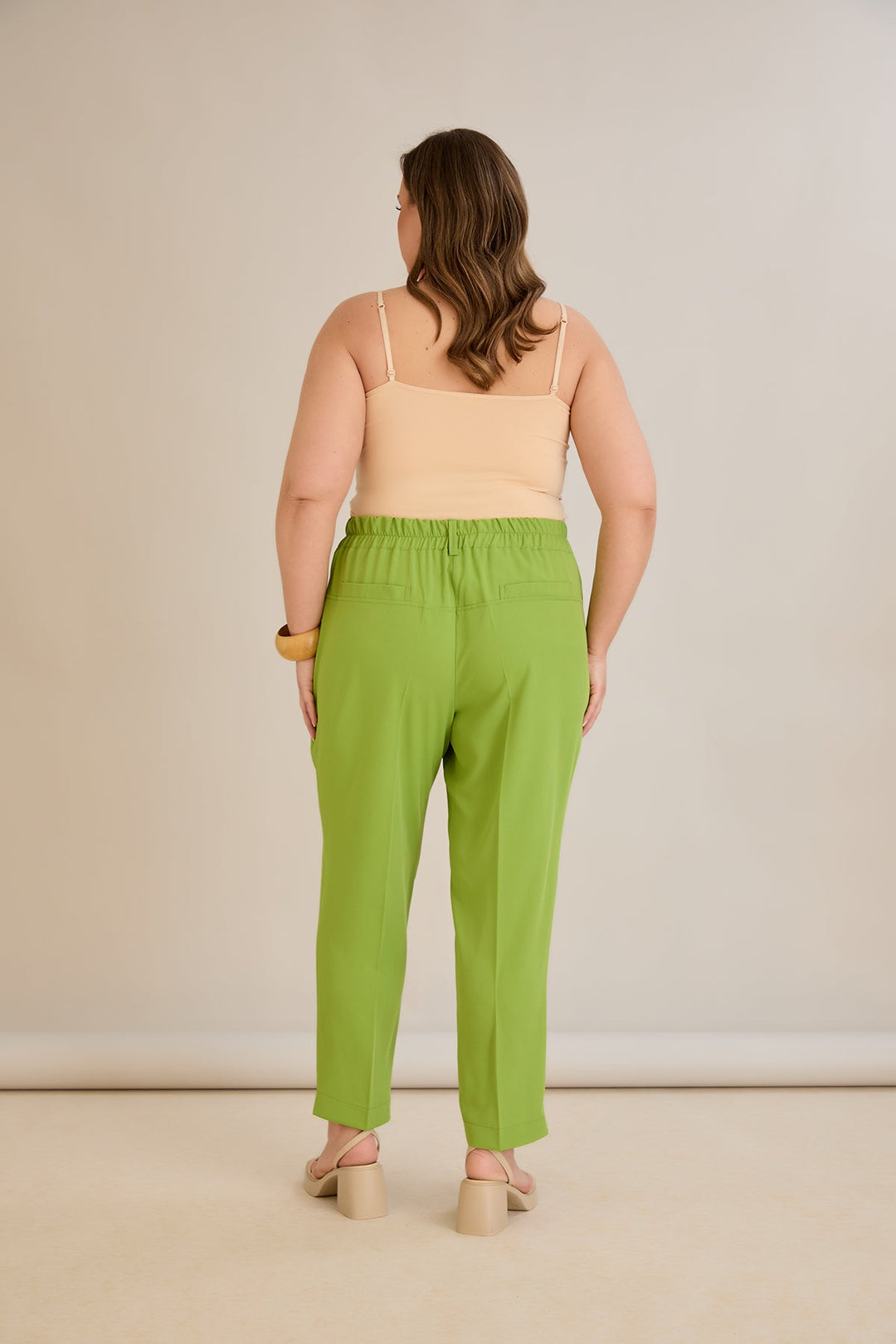 Ljetne elastične hlače - jabuka