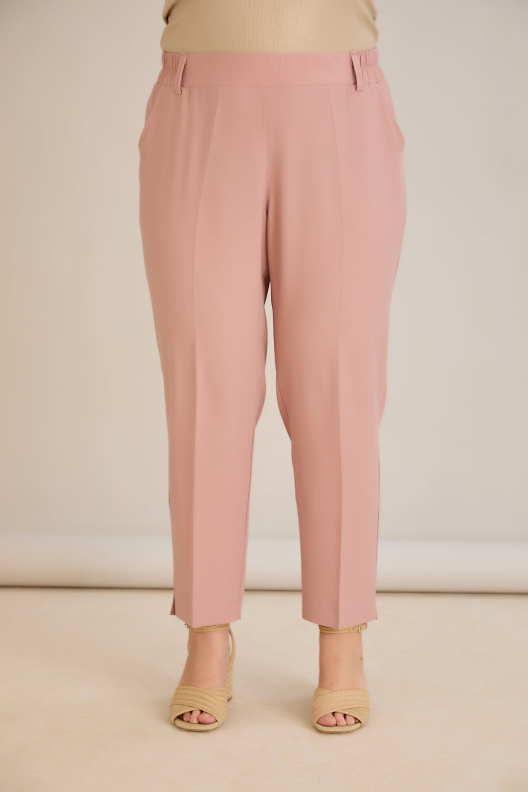 Ljetne elastične hlače - Ružičasta