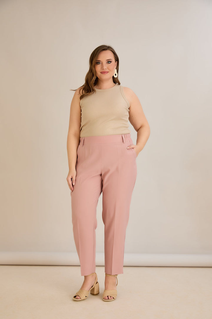 Ljetne elastične hlače - Ružičasta