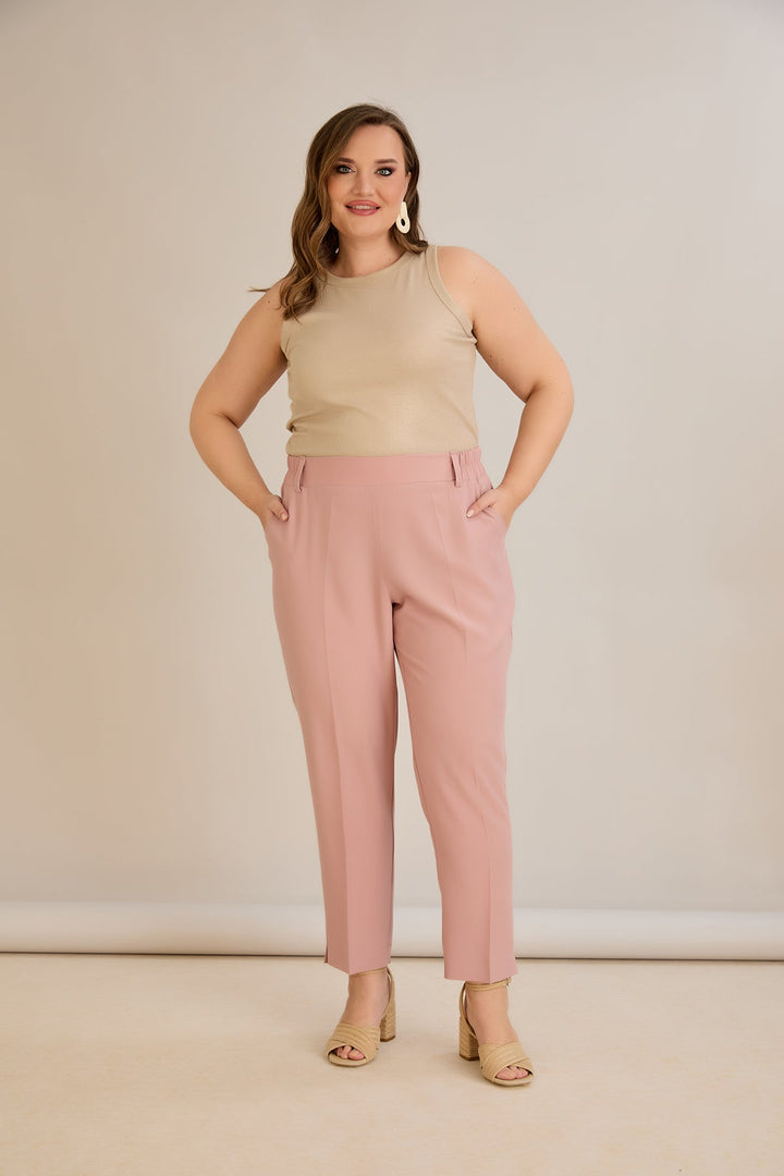 Ljetne elastične hlače - Ružičasta